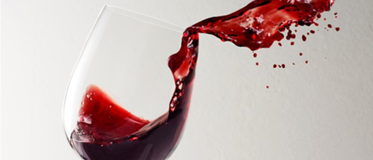a glass of wine